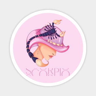 Scorpio Zodiac Sign Beautiful Girl Magnet